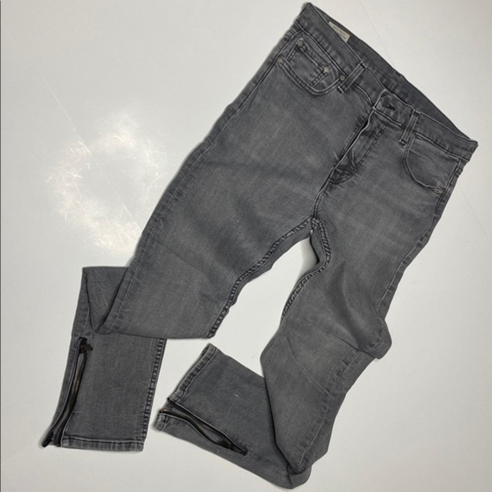 Levi's Lot 510 Grey Ankle Zip Denim Skinny’s - Picture 12 of 13